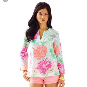 {LP} Amelia Tunic Poolside Blu Beach Walk